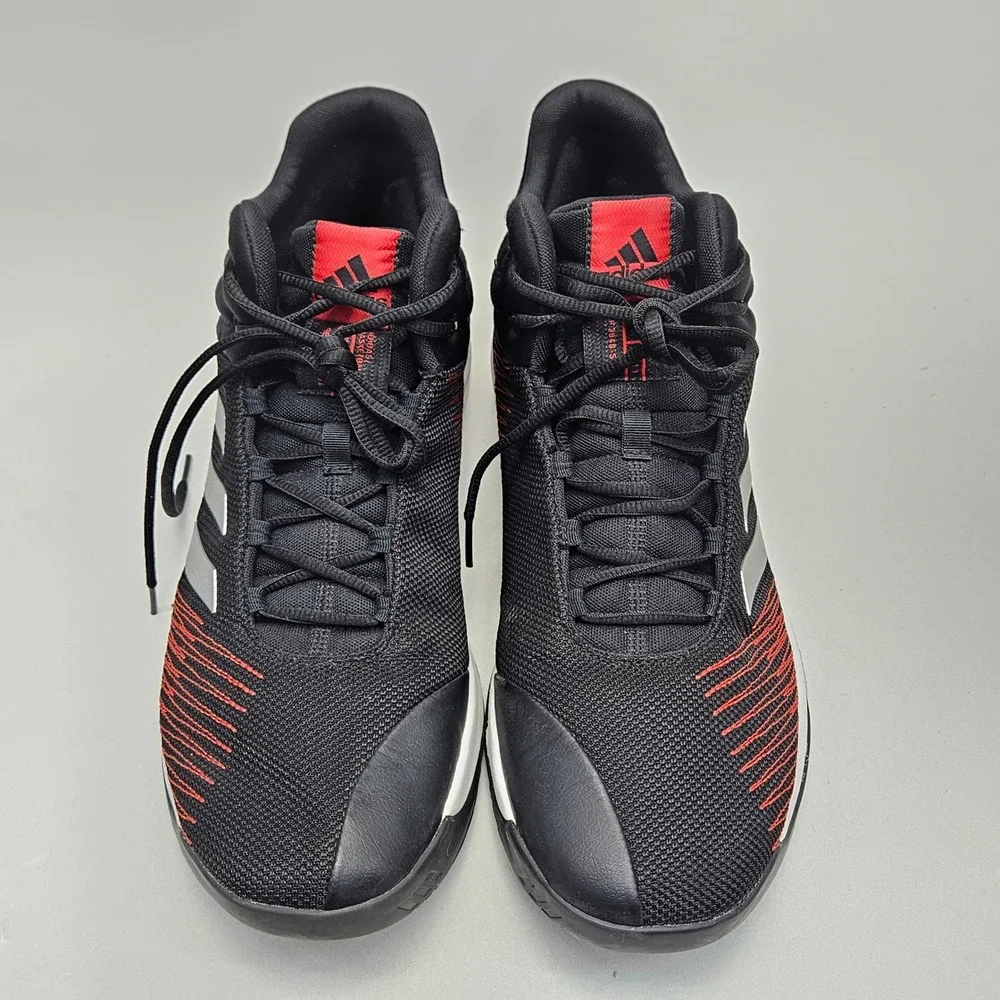 Adidas Pro Spark 2018 Black Red Silver Basketball Shoes Mens 15 F99892 - Picture 9 of 13